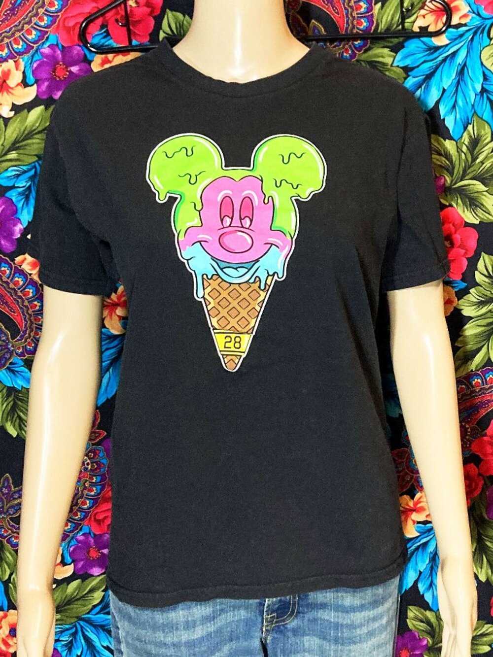 MEN'S NEFF x DISNEY SHIRT ICE CREAM CONE #28 TEE MENS SIZE SMALL